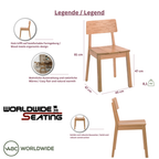 Houten stoel Amalia H