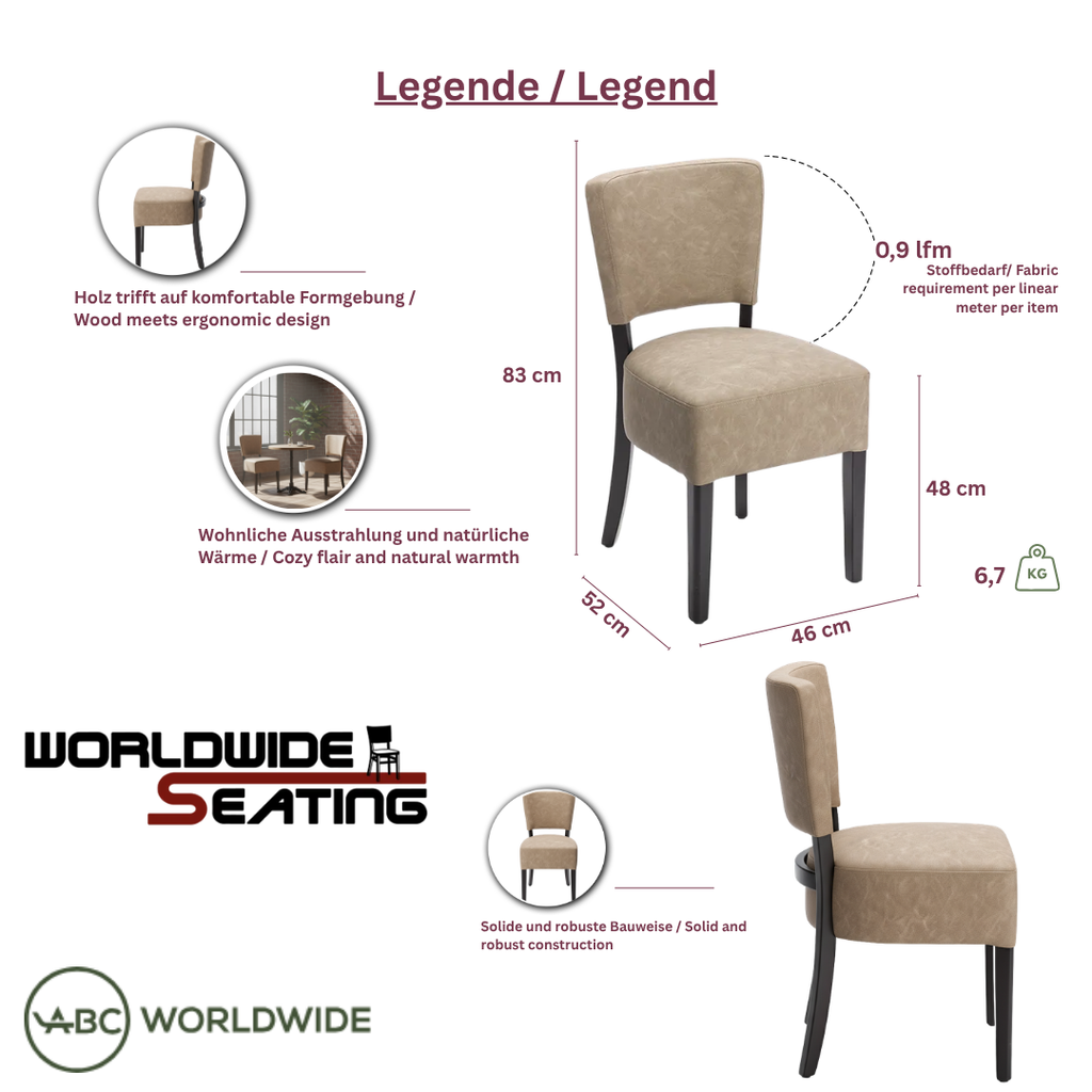 Restaurantstoel Lucy Kos 2 Voorraad