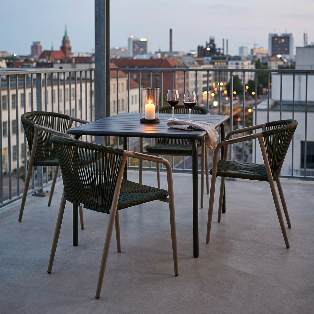 Terrasstoel Santiago flessengroen