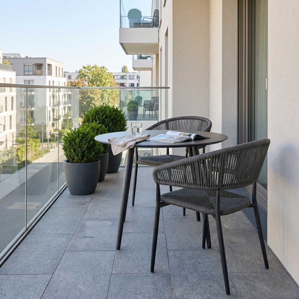 Terrasstoel Victoria Antraciet