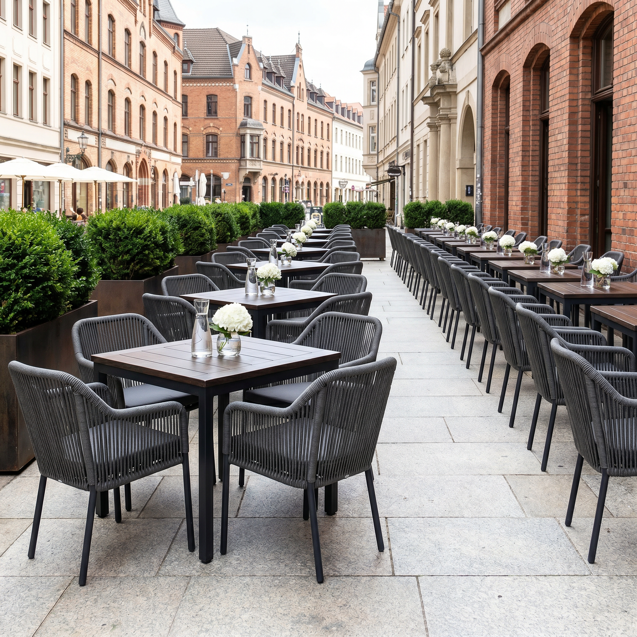 Terrasstoel Minerva Antraciet