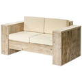 Houten 2-zitsbank