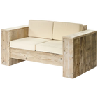Houten 2-zitsbank