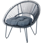 Loungestoel Levana Antraciet