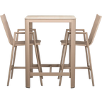 Loungeset Vesta – 2 Barhocker & 1 Stehtisch