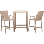 Loungeset Vesta – 2 Barhocker & 1 Stehtisch