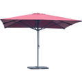 Parasol Plaza 400x400cm bordeauxrood