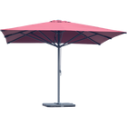 Parasol Plaza 400x400cm bordeauxrood