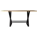 Sonderposten Stehtisch mit X-Bar Gestell Fuablage