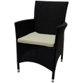Sonderposten Terrassenstuhl Viking schwarz