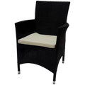 Sonderposten Terrassenstuhl Viking schwarz