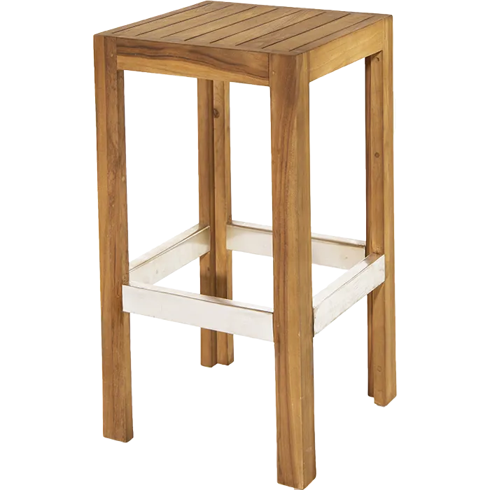 Teak Barhocker