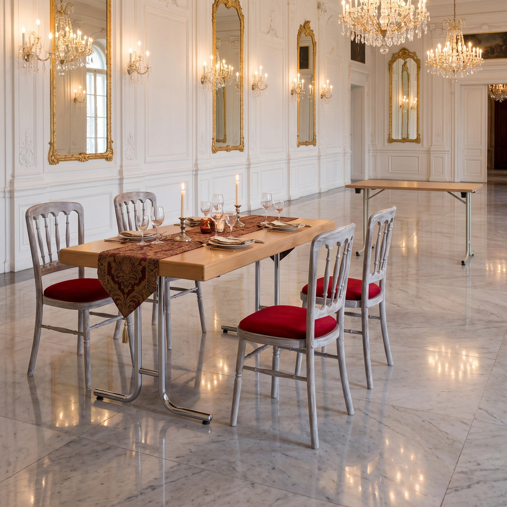 Bankettstuhl Ballroom – Einsatzbeispiel am Tag