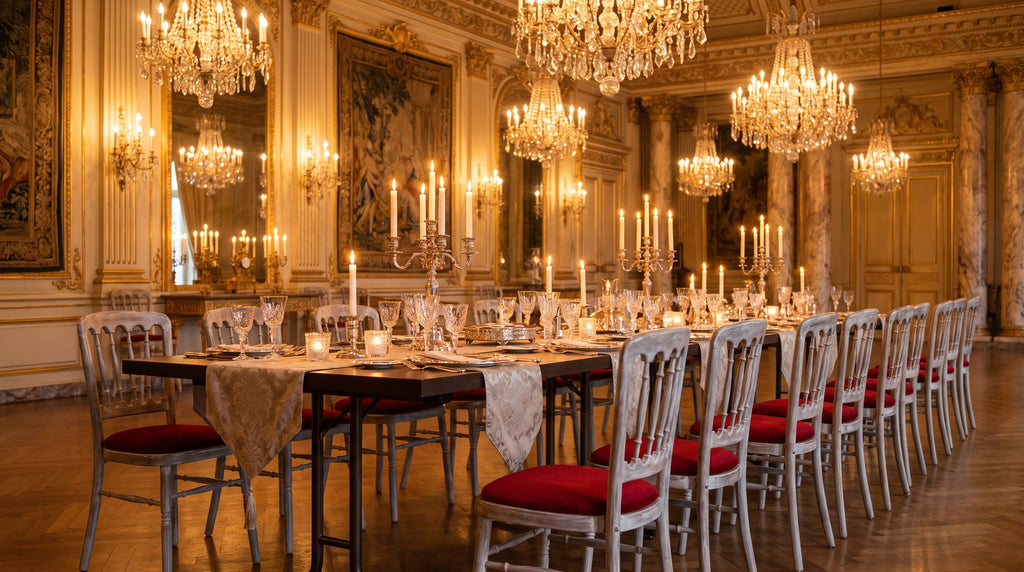 Bankettstuhl Ballroom – Einsatzbeispiel am Abend