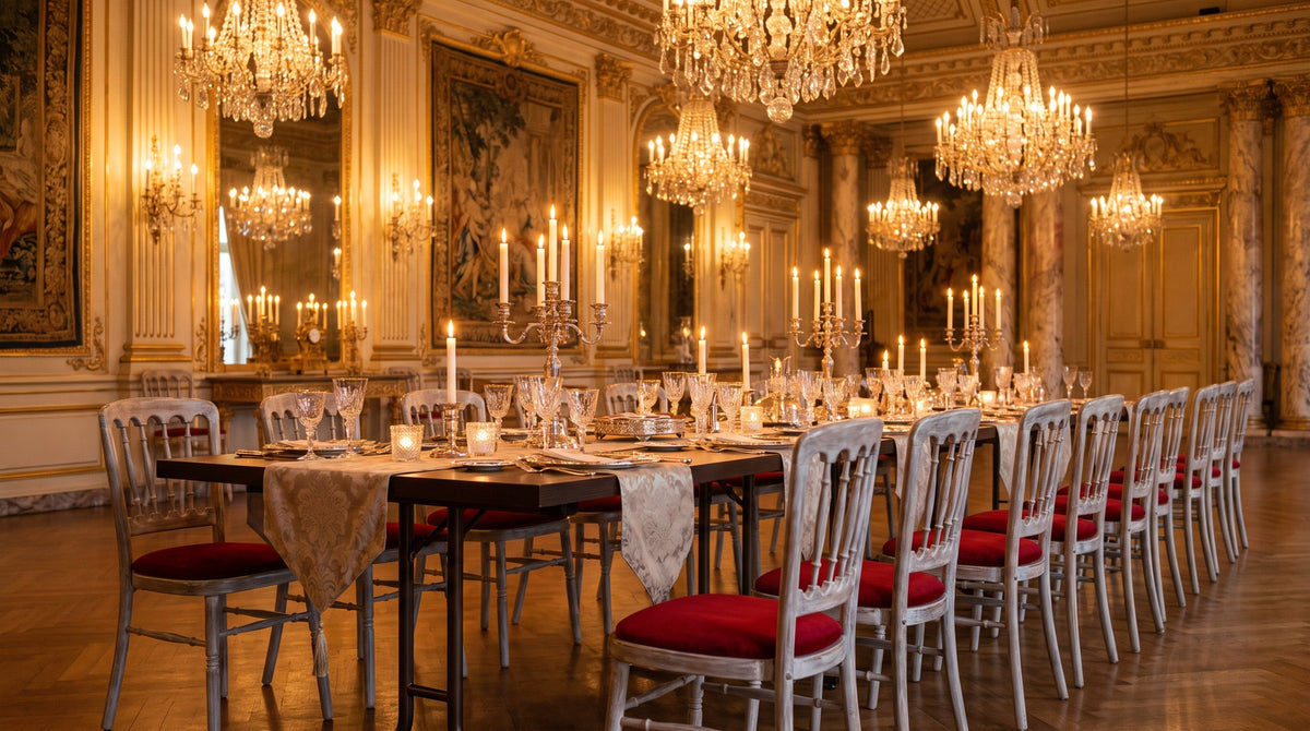 Bankettstuhl Ballroom – Einsatzbeispiel am Abend