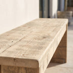 Bauholz Bank 1 – Detailansicht Material