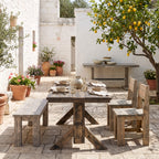 Bauholz Bank 2 – Einsatzbeispiel in weiterer Farbausführung