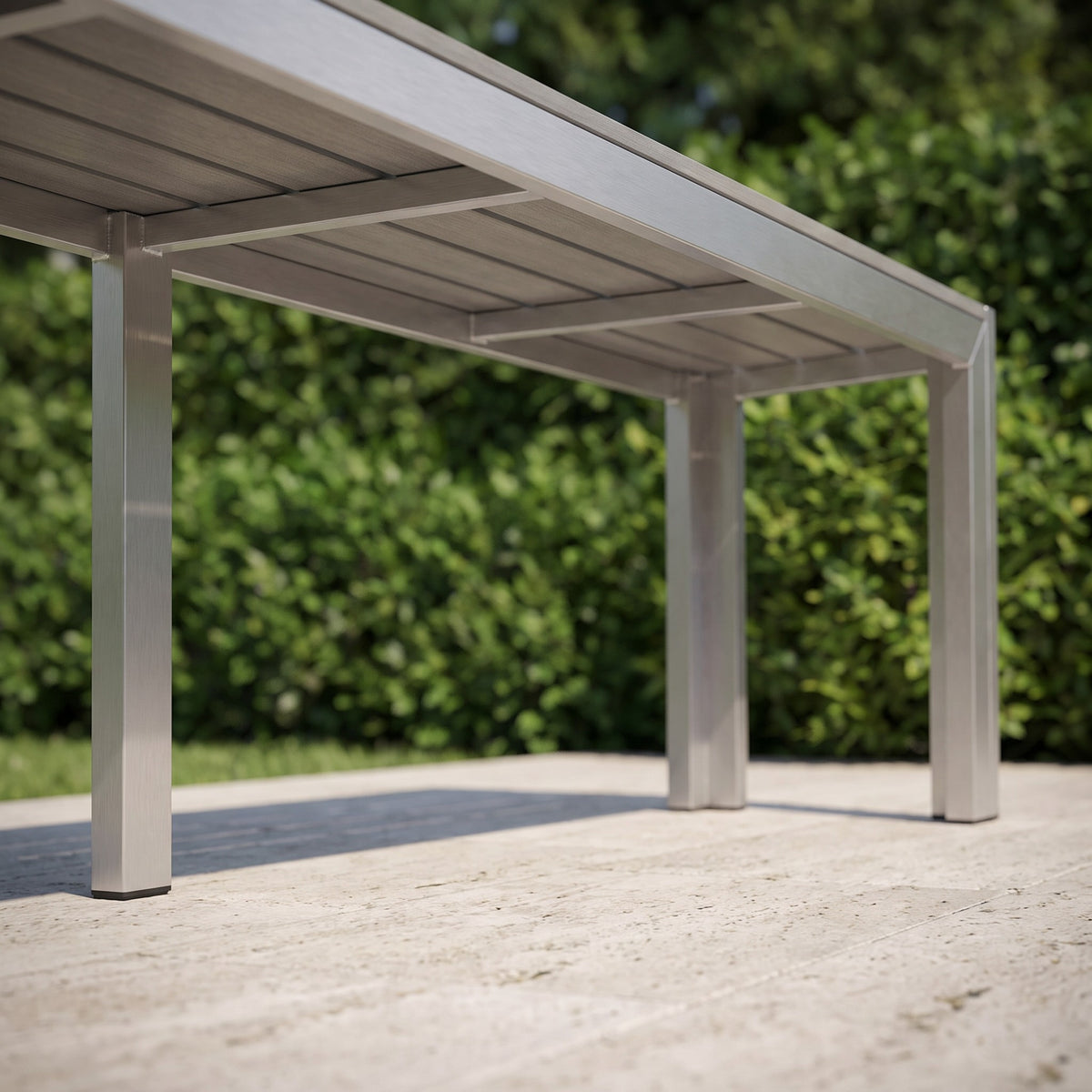 Gartenbank, Sinon grau – Detailansicht Gestell