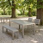 Gartenbank, Sinon grau – Einsatzbeispiel am Tag