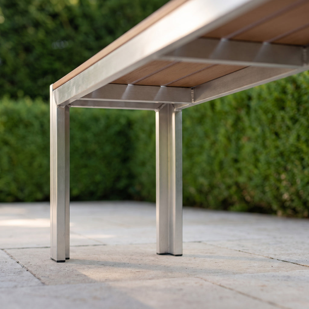 Gartenbank, Sinon teak – Detailansicht Gestell