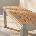 Gartenbank, Sinon teak – Detailansicht Material