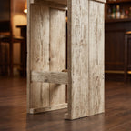 Bauholz Barhocker 1 – Detailansicht Gestell