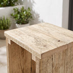 Bauholz Barhocker 1 – Detailansicht Material