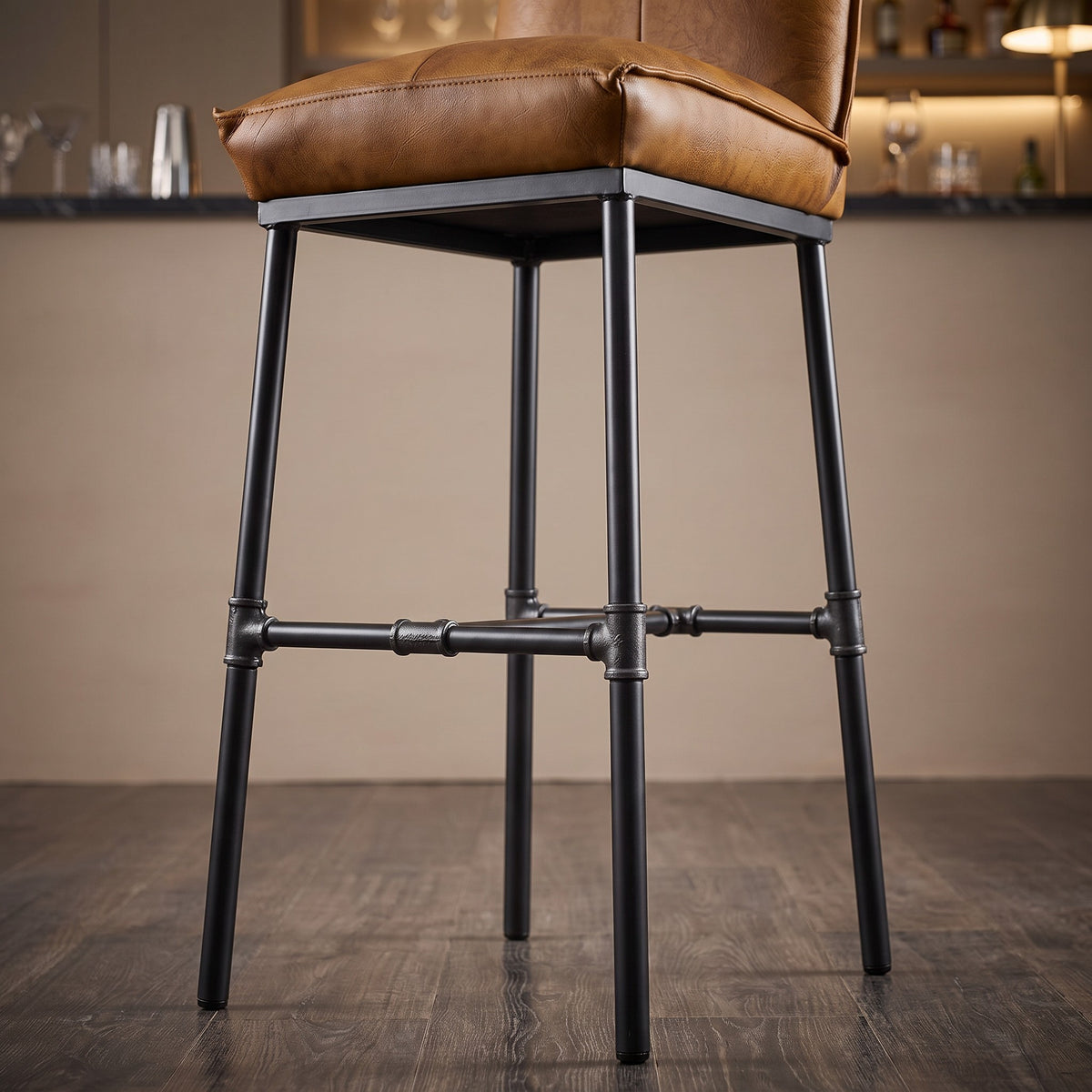 Barhocker Douglas – Detailansicht Gestell