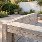 Bauholz Lounge 2 3-Sitzer – Detailansicht Material