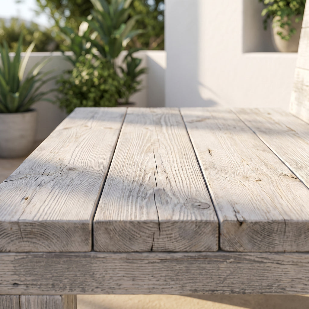 Bauholz Loungemodul 1 – Detailansicht Material