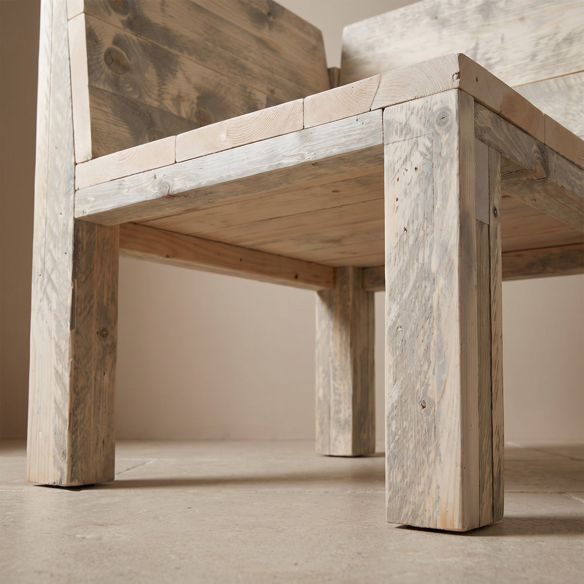 Bauholz Loungemodul 2 – Detailansicht Gestell