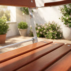 Biergartenbank Kempten AL – Detailansicht Material