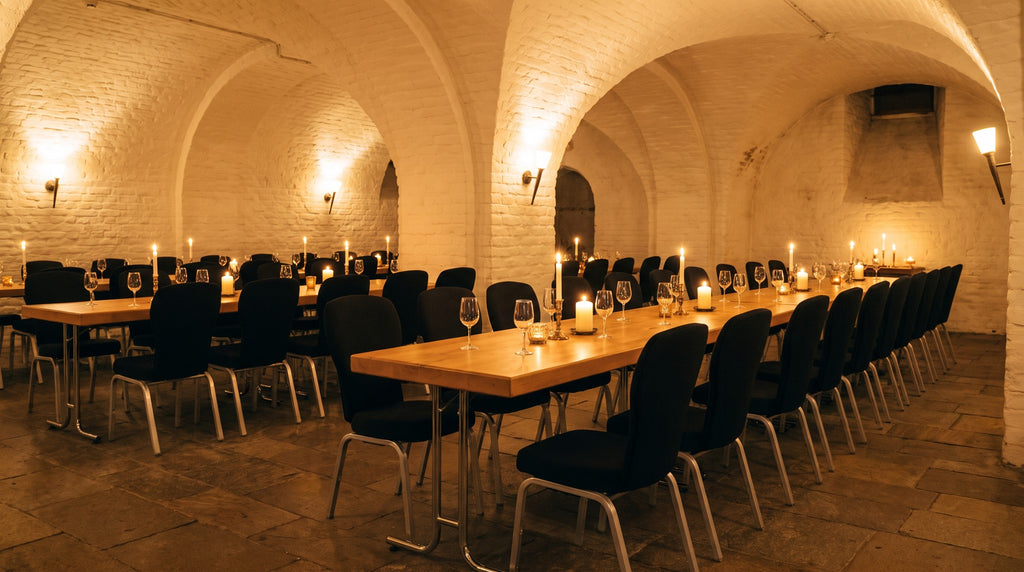 Bankettstuhl Chardonnay – Einsatzbeispiel am Abend