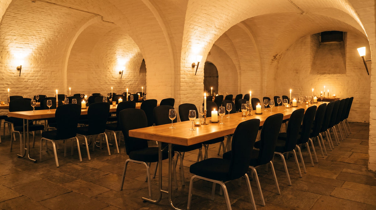 Bankettstuhl Chardonnay – Einsatzbeispiel am Abend