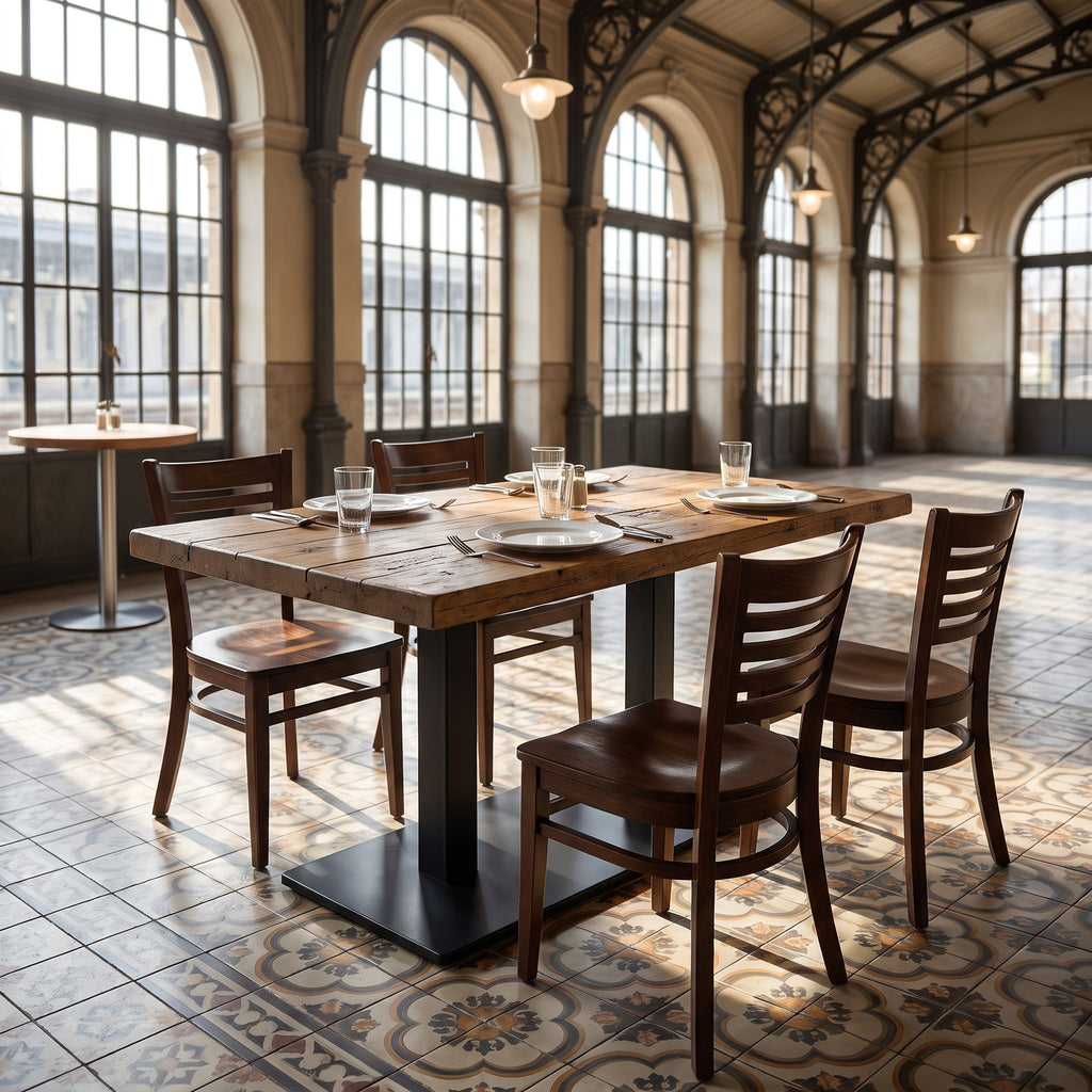 Restaurantstuhl Emma H – Einsatzbeispiel am Tag