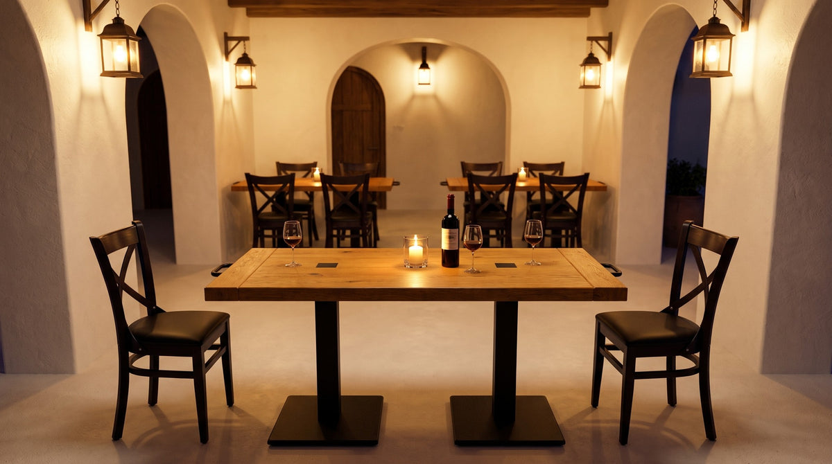 Restaurantstuhl Francoise – Einsatzbeispiel am Abend