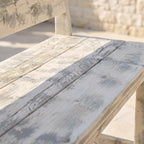 Bauholz Hochbank 2 – Detailansicht Material