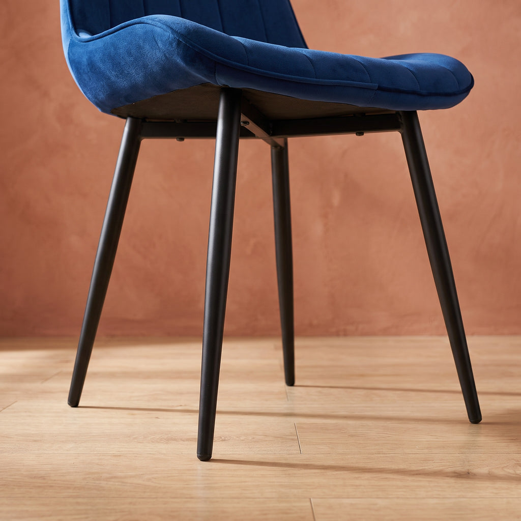 Polsterstuhl Joker Blau – Detailansicht Gestell