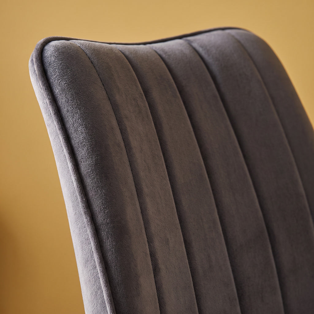 Polsterstuhl Joker Grau – Detailansicht Material