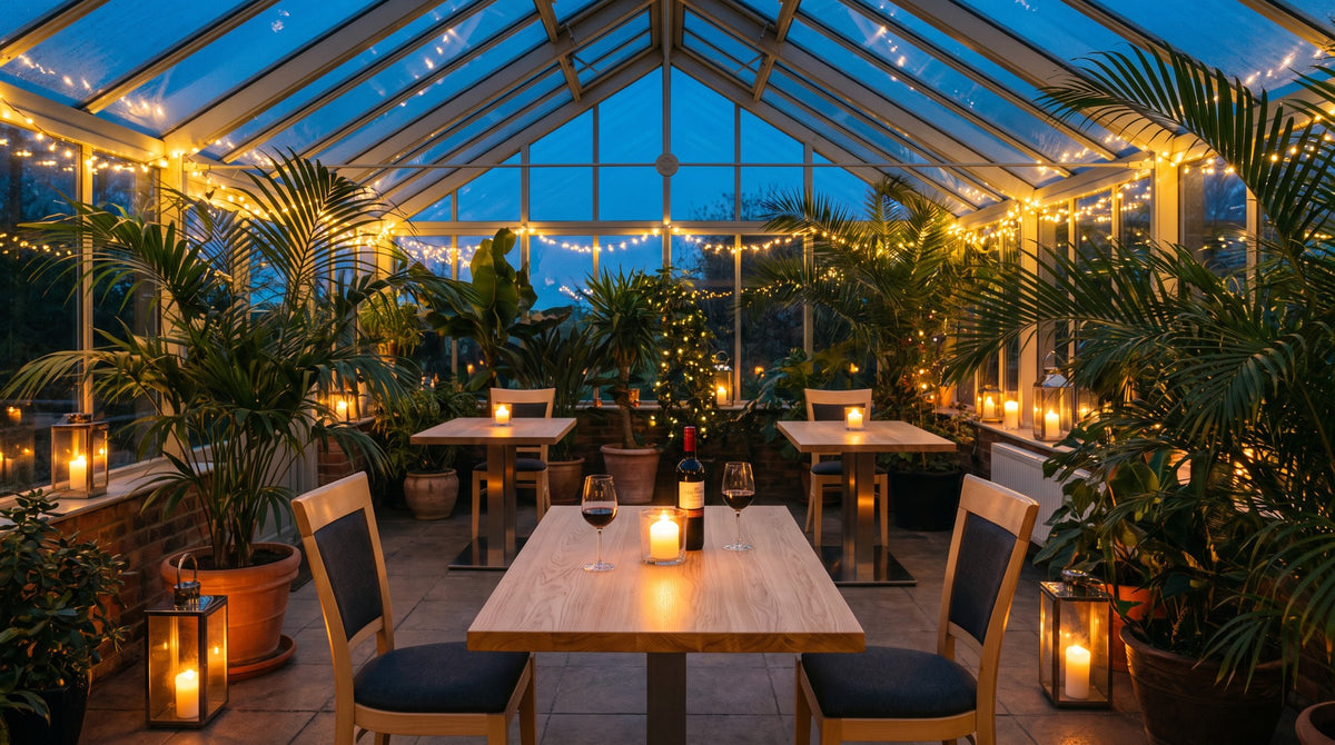 Restaurantstuhl Katia – Einsatzbeispiel am Abend