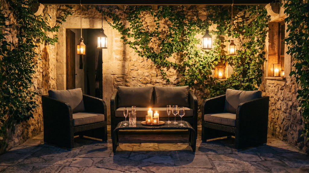 Lounge Set Mona – Einsatzbeispiel am Abend