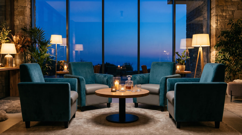 Loungesessel Cleveland – Einsatzbeispiel am Abend