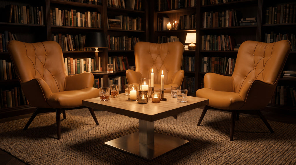 Loungesessel Oxford – Einsatzbeispiel am Abend