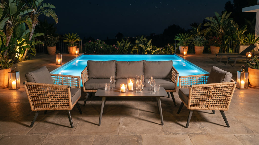 Loungeset Menorca – Einsatzbeispiel am Abend