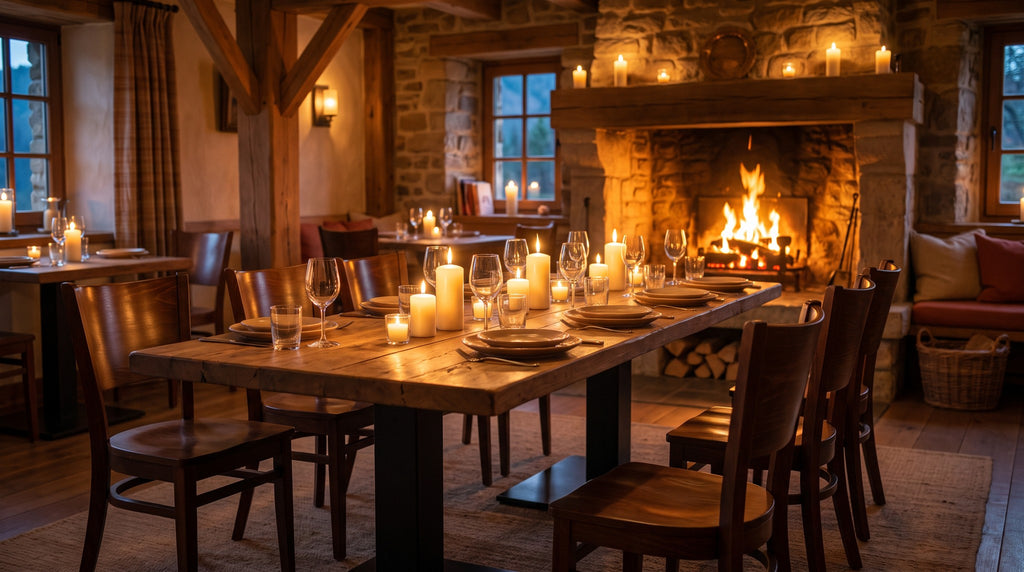 Restaurantstuhl Lynn H – Einsatzbeispiel am Abend