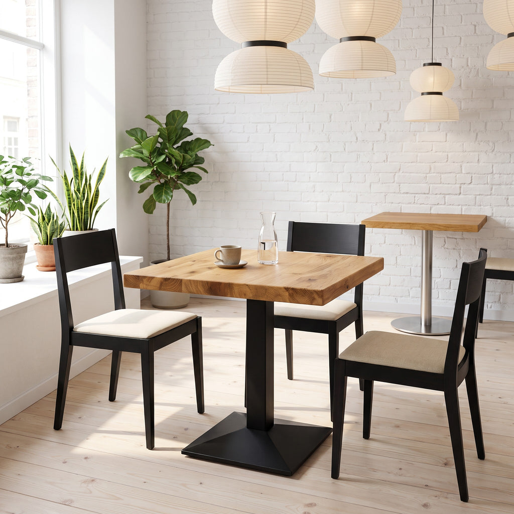 Restaurantstuhl Mariella – Einsatzbeispiel am Tag