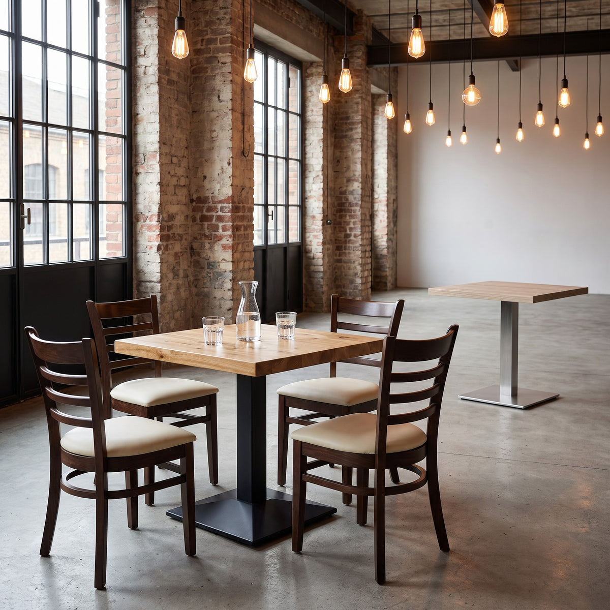 Restaurantstuhl Nikki – Einsatzbeispiel am Tag