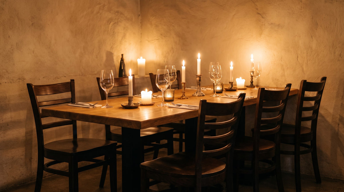 Restaurantstuhl Nikki H – Einsatzbeispiel am Abend
