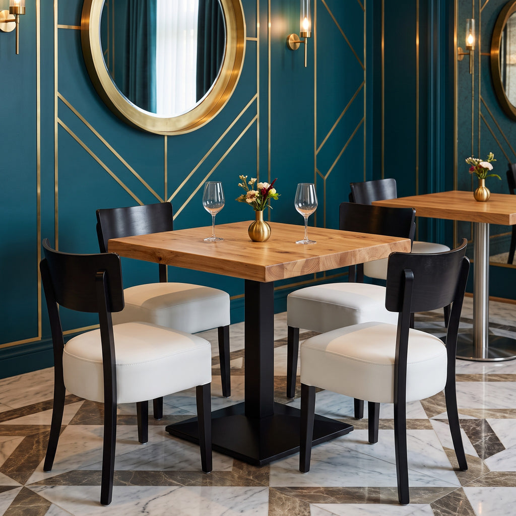 Restaurantstuhl Olivia – Einsatzbeispiel am Tag