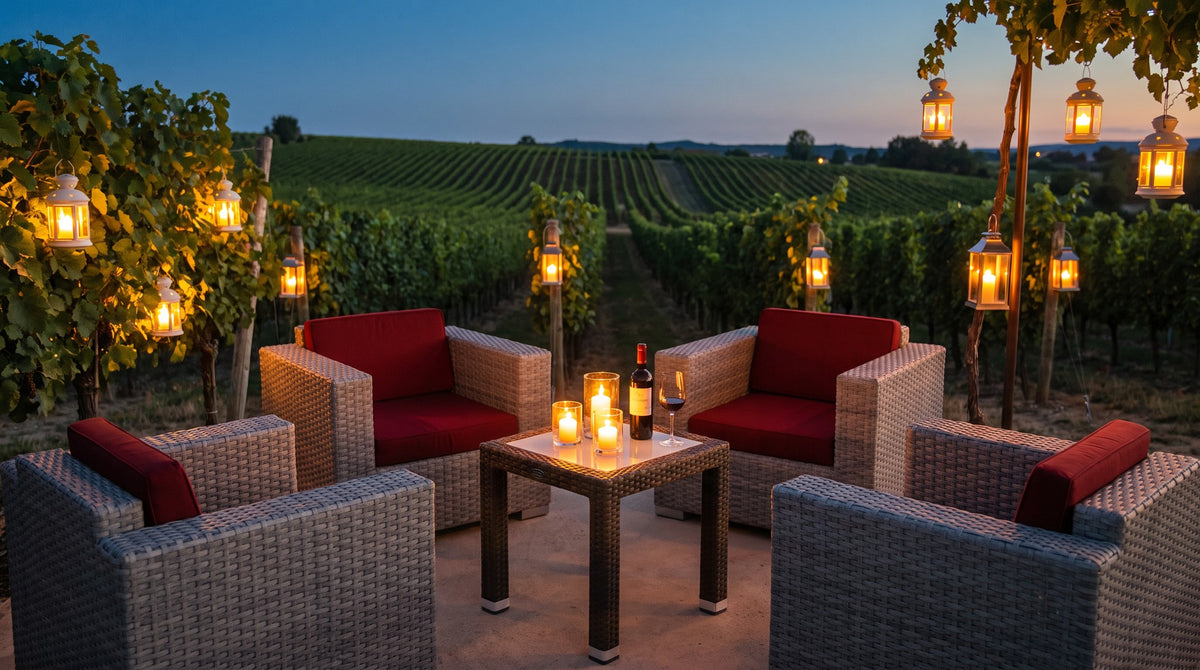 Silvia Lounge Ash Sessel – Einsatzbeispiel am Abend